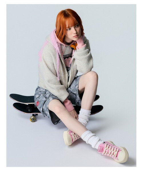 AAPE BY A BATHING APE（エーエイプバイアベイシングエイプ）の「AAPE ZIP UP HOODIE KNIT（ニット/セーター・レディース・アイボリー・XX-SMALL/X-SMALL）」の6枚目の写真