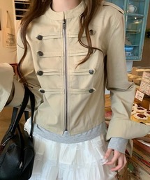 ダブルボタンデザインナポレオンジャケット