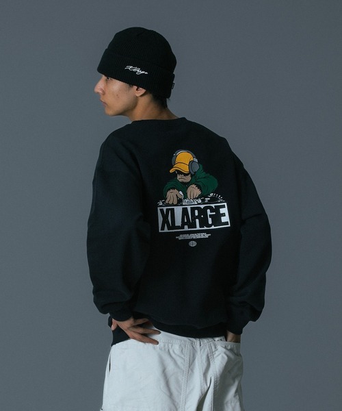 XLARGE(エクストララージ)の「APE SELECTAH CREWNECK SWEATSHIRT(スウェット・メンズ・ブラック/アッシュ・XL/L/M/S)」の1枚目の写真