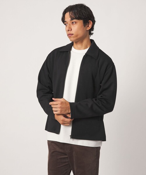 A DAY IN THE LIFE UNITED ARROWS（アデイインザライフユナイテッドアローズ）の「シャイニー ダンボールニット リラックス ブルゾン＜A DAY IN THE LIFE＞（ブルゾン・メンズ・ブラック/ダークブラウン・M/L）」の3枚目の写真