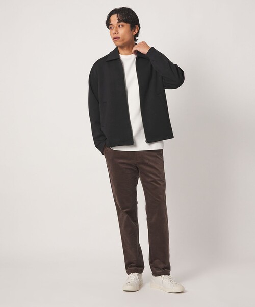 A DAY IN THE LIFE UNITED ARROWS（アデイインザライフユナイテッドアローズ）の「シャイニー ダンボールニット リラックス ブルゾン＜A DAY IN THE LIFE＞（ブルゾン・メンズ・ブラック/ダークブラウン・M/L）」の4枚目の写真