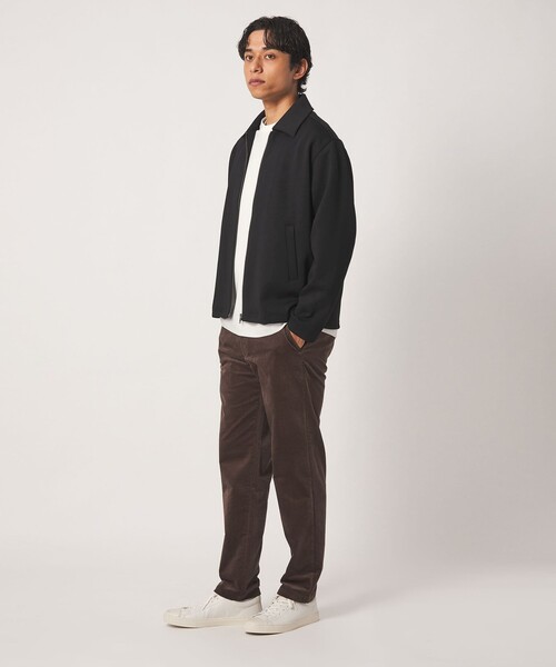 A DAY IN THE LIFE UNITED ARROWS（アデイインザライフユナイテッドアローズ）の「シャイニー ダンボールニット リラックス ブルゾン＜A DAY IN THE LIFE＞（ブルゾン・メンズ・ブラック/ダークブラウン・M/L）」の5枚目の写真