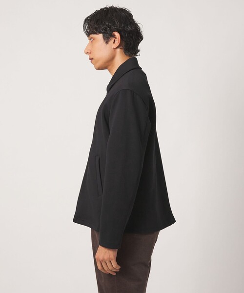 A DAY IN THE LIFE UNITED ARROWS（アデイインザライフユナイテッドアローズ）の「シャイニー ダンボールニット リラックス ブルゾン＜A DAY IN THE LIFE＞（ブルゾン・メンズ・ブラック/ダークブラウン・M/L）」の7枚目の写真