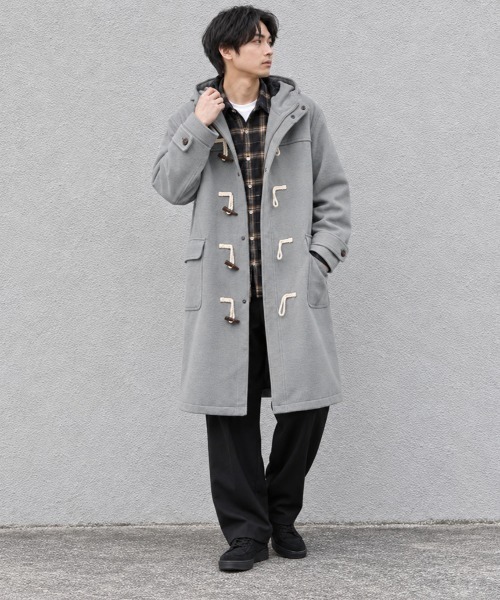 メンズのダッフルコート（グレー/灰色系）ファッション通販 - ZOZOTOWN