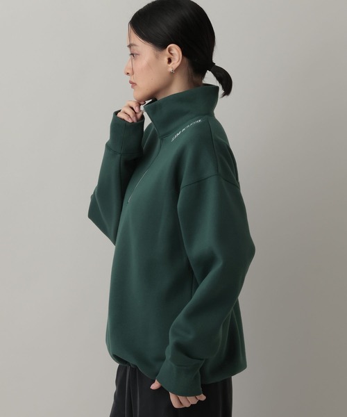 A part by（アパートバイ）の「【LA FINE BOUCHEコラボ】ハーフZIPスウェット（スウェット・レディース・グリーン系その他5/レッド系その他6/ライトグレー・FREE）」の19枚目の写真