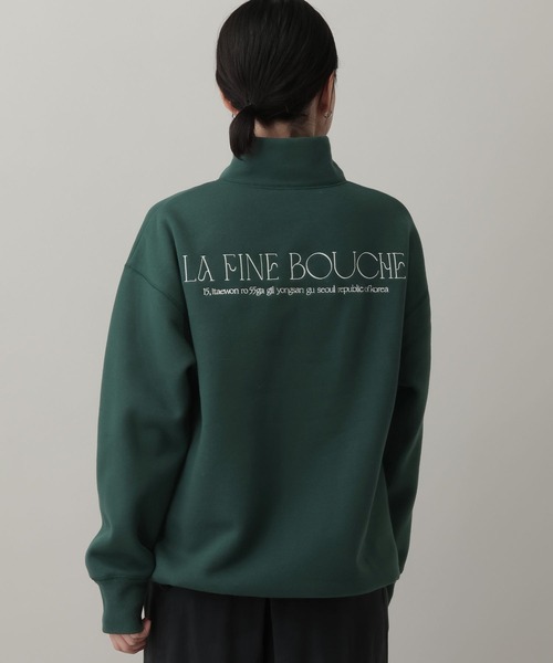 A part by（アパートバイ）の「【LA FINE BOUCHEコラボ】ハーフZIPスウェット（スウェット・レディース・グリーン系その他5/レッド系その他6/ライトグレー・FREE）」の20枚目の写真