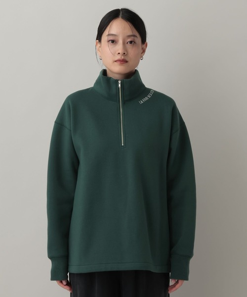 A part by（アパートバイ）の「【LA FINE BOUCHEコラボ】ハーフZIPスウェット（スウェット・レディース・グリーン系その他5/レッド系その他6/ライトグレー・FREE）」の22枚目の写真