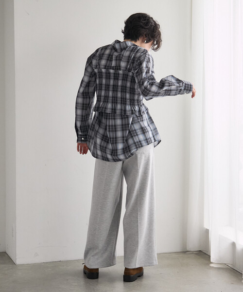 FREAK'S STORE(フリークスストア)の「ベアダンボール タックパンツ(その他パンツ・レディース・グレー/ブラック/ネイビー・SMALL/MEDIUM)」の10枚目の写真
