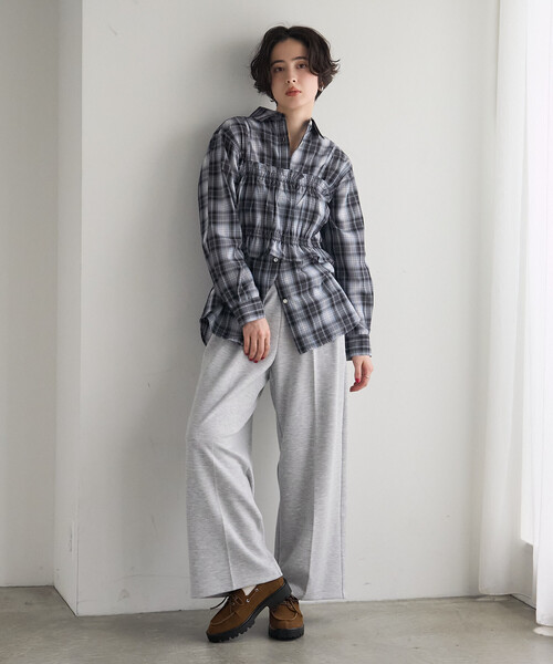 FREAK'S STORE(フリークスストア)の「ベアダンボール タックパンツ(その他パンツ・レディース・グレー/ブラック/ネイビー・SMALL/MEDIUM)」の12枚目の写真