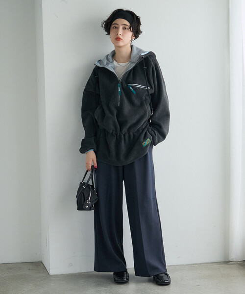FREAK'S STORE(フリークスストア)の「ベアダンボール タックパンツ(その他パンツ・レディース・グレー/ブラック/ネイビー・SMALL/MEDIUM)」の17枚目の写真