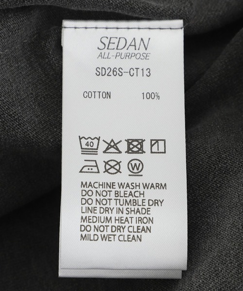 SEDAN ALL-PURPOSE（セダンオールパーパス）の「SEDAN ALL-PURPOSE / セダン オールパーパス：Garment Dyed S/S Tee：SD26S-CT13[PIE]（Tシャツ/カットソー・メンズ・グレー・M/L）」の5枚目の写真