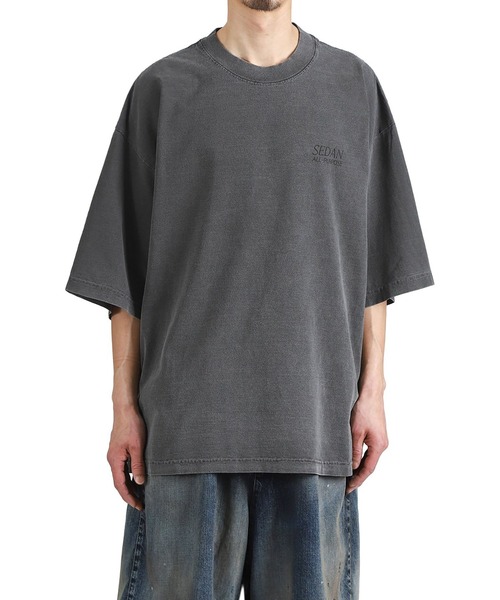 SEDAN ALL-PURPOSE（セダンオールパーパス）の「SEDAN ALL-PURPOSE / セダン オールパーパス：Garment Dyed S/S Tee：SD26S-CT13[PIE]（Tシャツ/カットソー・メンズ・グレー・M/L）」の6枚目の写真