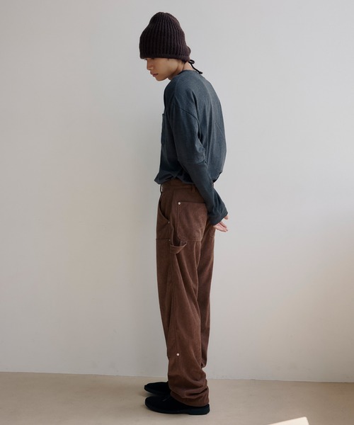 DAWNCE（ダウンス）の「【AKI・三嶋ひな 着用】コーデュロイダブルニーパンツ（その他パンツ・メンズ・ブラウン/ブルーグレー・L/M）」の17枚目の写真