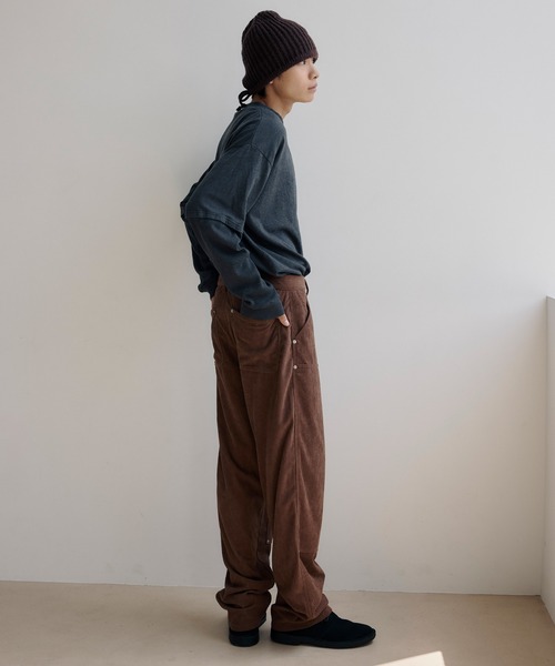 DAWNCE（ダウンス）の「【AKI・三嶋ひな 着用】コーデュロイダブルニーパンツ（その他パンツ・メンズ・ブラウン/ブルーグレー・L/M）」の18枚目の写真