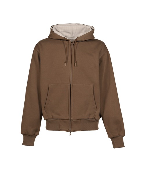 DAIWA PIER39（ダイワピア39）の「TECH SWEAT DOUBLE FACE PARKA（パーカー・メンズ・グレー/ライトブラウン・MEDIUM/SMALL）」の2枚目の写真