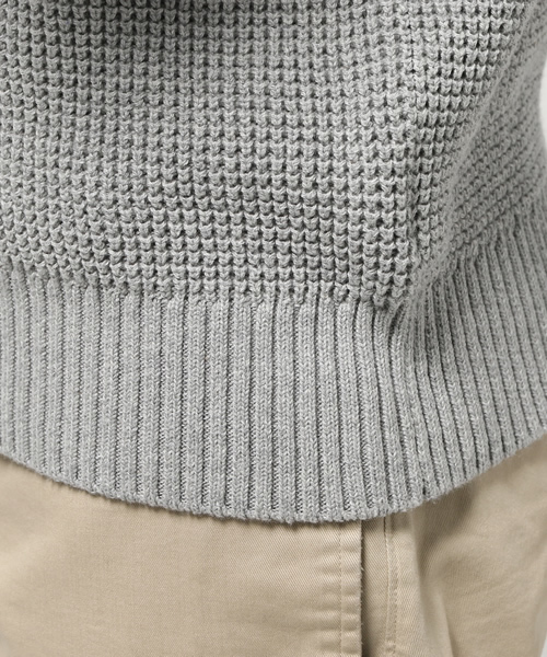 コットンワッフルニット