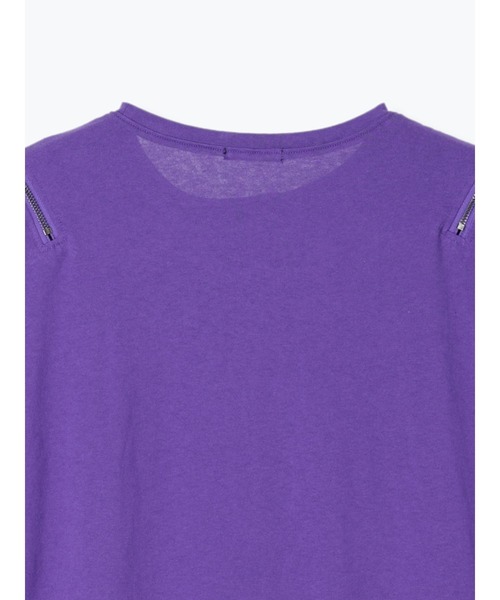 NOEMIE(ノエミー)の「病みくまエンブレムダメージユニセックスTシャツ(Tシャツ/カットソー・レディース・オフホワイト/ブラック/パープル・M)」の21枚目の写真