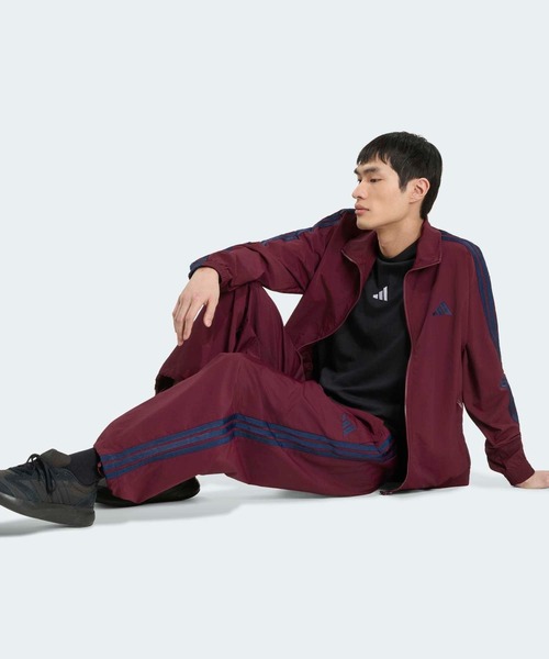 adidas(アディダス)の「スタジアム ライト ツイル ルーズフィット ストレートレッグ パンツ / アディダス adidas(その他パンツ・メンズ・レッド・MEDIUM/LARGE/3XL/XX-LARGE/SMALL/X-LARGE)」の5枚目の写真