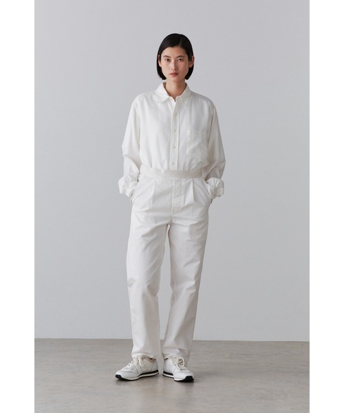 Y(ワイ)の「Y / ORGANIC COTTON / TENCEL BRUSHED TWILL SH(シャツ/ブラウス・メンズ・ネイビー/ホワイト・MEDIUM/LARGE/SMALL)」の5枚目の写真