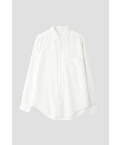 Y(ワイ)の「Y / ORGANIC COTTON / TENCEL BRUSHED TWILL SH(シャツ/ブラウス・メンズ・ネイビー/ホワイト・MEDIUM/LARGE/SMALL)」の9枚目の写真