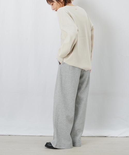 LUCA/LADY LUCK LUCA(ルカ/レディラックルカ)の「LC/LLL ピンタックダンボールワイドパンツ【セットアップ可】(スウェットパンツ・レディース・ブラック/グレー・FREE)」の16枚目の写真