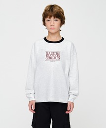 MARITHE + FRANCOIS GIRBAUD（マリテフランソワジルボー）の「KIDS CLASSIC LOGO LONG SLEEVE RINGER TEE（Tシャツ/カットソー）」