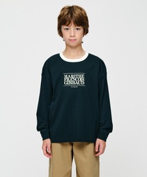 MARITHE + FRANCOIS GIRBAUD（マリテフランソワジルボー）の「KIDS CLASSIC LOGO LONG SLEEVE RINGER TEE（Tシャツ/カットソー）」