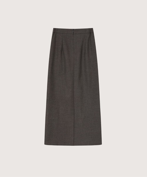 LA POMME petit（ラポミ・プチ）の「Elegant Panel Collar Long Skirt Set Up/エレガントパネルカラーロングスカートセットアップ（セットアップ・レディース・グレー・LARGE/MEDIUM/SMALL）」の5枚目の写真