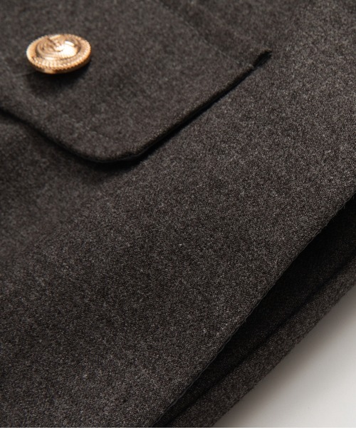 LA POMME petit（ラポミ・プチ）の「Elegant Panel Collar Long Skirt Set Up/エレガントパネルカラーロングスカートセットアップ（セットアップ・レディース・グレー・LARGE/MEDIUM/SMALL）」の13枚目の写真