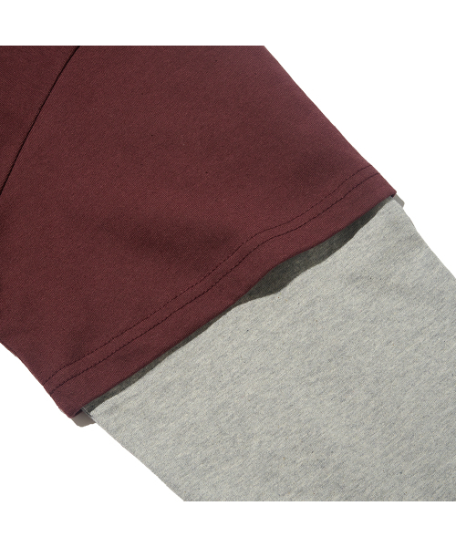 TAILOR STUDIO(テーラースタジオ)の「ダブルレイヤード長袖Tシャツ(バーガンディ)(Tシャツ/カットソー・レディース・その他・FREE)」の4枚目の写真