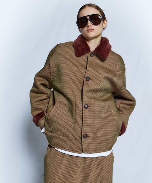 MAISON SPECIAL(メゾンスペシャル)の「【26WINTER PRE-ORDER】Reversible Boa Coat/リバーシブルボアコート(その他アウター・レディース・ブラック/ベージュ/ブラウン・FREE)」の3枚目の写真
