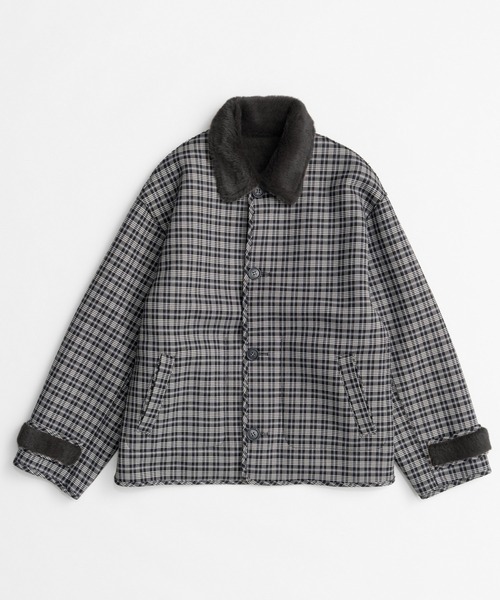 MAISON SPECIAL(メゾンスペシャル)の「【26WINTER PRE-ORDER】Reversible Boa Coat/リバーシブルボアコート(その他アウター・レディース・ブラック/ベージュ/ブラウン・FREE)」の2枚目の写真