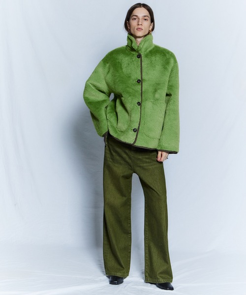 MAISON SPECIAL(メゾンスペシャル)の「【26WINTER PRE-ORDER】Reversible Boa Coat/リバーシブルボアコート(その他アウター・レディース・ブラック/ベージュ/ブラウン・FREE)」の17枚目の写真