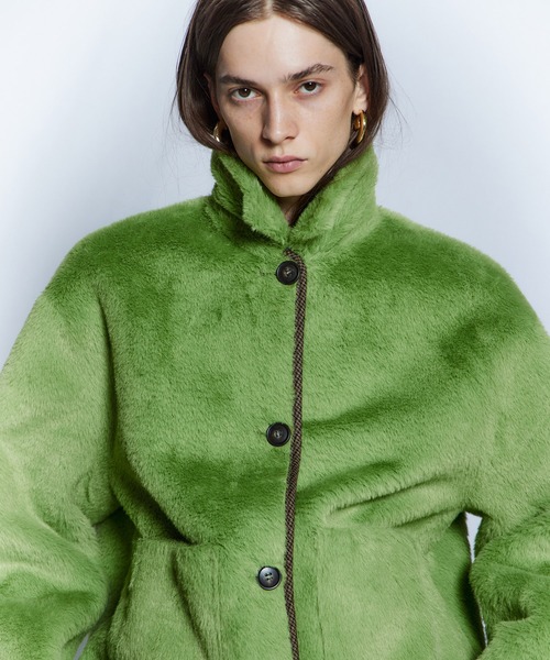 MAISON SPECIAL(メゾンスペシャル)の「【26WINTER PRE-ORDER】Reversible Boa Coat/リバーシブルボアコート(その他アウター・レディース・ブラック/ベージュ/ブラウン・FREE)」の19枚目の写真