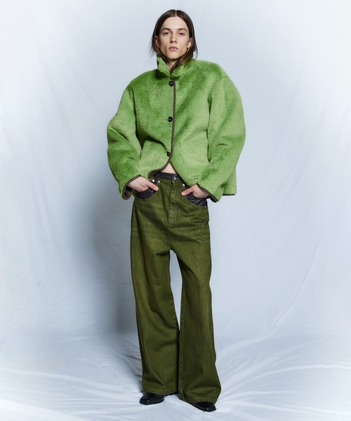 MAISON SPECIAL(メゾンスペシャル)の「【26WINTER PRE-ORDER】Reversible Boa Coat/リバーシブルボアコート(その他アウター・レディース・ブラック/ベージュ/ブラウン・FREE)」の22枚目の写真