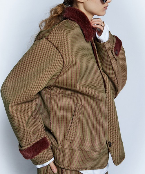 MAISON SPECIAL(メゾンスペシャル)の「【26WINTER PRE-ORDER】Reversible Boa Coat/リバーシブルボアコート(その他アウター・レディース・ブラック/ベージュ/ブラウン・FREE)」の7枚目の写真