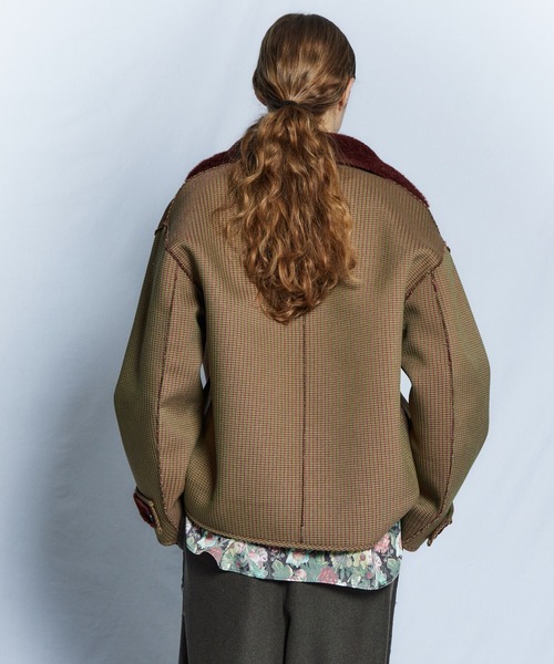 MAISON SPECIAL(メゾンスペシャル)の「【26WINTER PRE-ORDER】Reversible Boa Coat/リバーシブルボアコート(その他アウター・レディース・ブラック/ベージュ/ブラウン・FREE)」の9枚目の写真