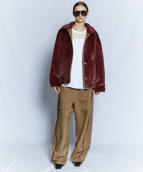 MAISON SPECIAL(メゾンスペシャル)の「【26WINTER PRE-ORDER】Reversible Boa Coat/リバーシブルボアコート(その他アウター・レディース・ブラック/ベージュ/ブラウン・FREE)」の12枚目の写真
