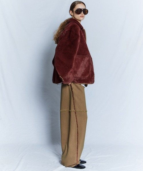 MAISON SPECIAL(メゾンスペシャル)の「【26WINTER PRE-ORDER】Reversible Boa Coat/リバーシブルボアコート(その他アウター・レディース・ブラック/ベージュ/ブラウン・FREE)」の15枚目の写真
