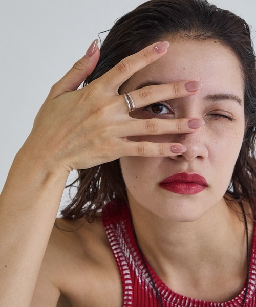 JUPITER（ジュピター）の「【SV925】ダイヤモンドカーブリング（リング・レディース・シルバー/ゴールド・#11/#7/#9/#13）」の22枚目の写真