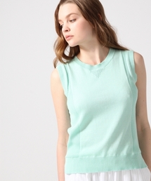 HARE | 12Ｇサイドリブニットベスト(HARE)(ニット/セーター)