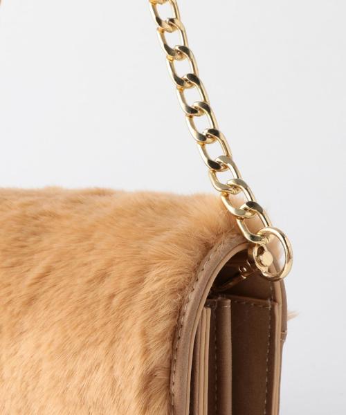 Another Edition（アナザーエディション）の「【WEB店舗限定】コンビウォレットショルダー/ aeBFC CMB SHLD（ショルダーバッグ・レディース・ダークグレー/ベージュ/ナチュラル/レッド・フリー）」の11枚目の写真