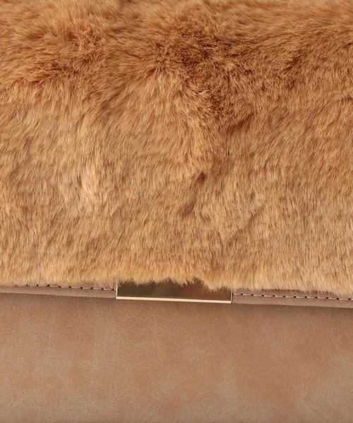 Another Edition（アナザーエディション）の「【WEB店舗限定】コンビウォレットショルダー/ aeBFC CMB SHLD（ショルダーバッグ・レディース・ダークグレー/ベージュ/ナチュラル/レッド・フリー）」の12枚目の写真