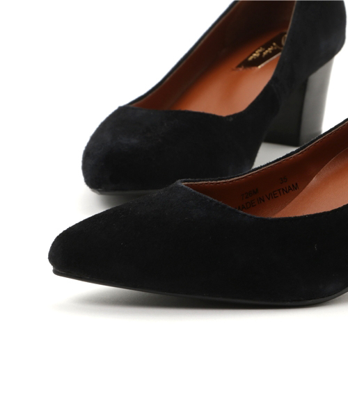 mio notis（ミオノティス）の「50mmゴートスエードチャンキーヒールパンプス（パンプス・レディース・ブラック×ホワイト/グレー/ブラック/カーキ/ベージュ・39/36/37/38/35）」の10枚目の写真