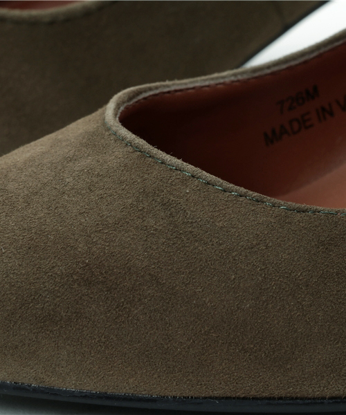 mio notis（ミオノティス）の「50mmゴートスエードチャンキーヒールパンプス（パンプス・レディース・ブラック×ホワイト/グレー/ブラック/カーキ/ベージュ・39/36/37/38/35）」の13枚目の写真