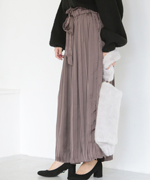 ウエストリボンプリーツガウチョ