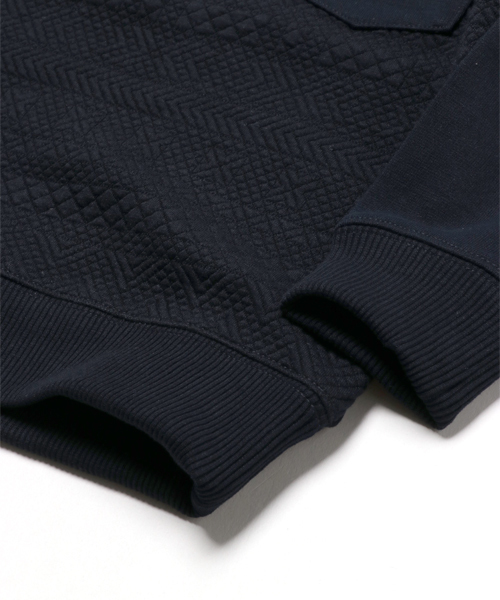 GLOBAL WORK(グローバルワーク)の「【キッズ】キルトキリカエスウェットプルオーバー長袖/732917(スウェット・キッズ・ホワイト/カーキ/ネイビー・X-LARGE/MEDIUM/SMALL/LARGE)」の6枚目の写真