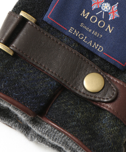 alfredoBANNISTER（アルフレッドバニスター）の「レザー×ウールグローブ（手袋・メンズ・グレー/ネイビー・FREE）」の7枚目の写真