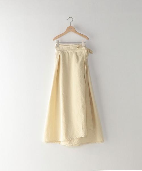 美品 Steven Alan ミリタリー コットンリネン ラップスカート Steven Alan（スティーブンアラン）の「＜Steven Alan＞MILITARY