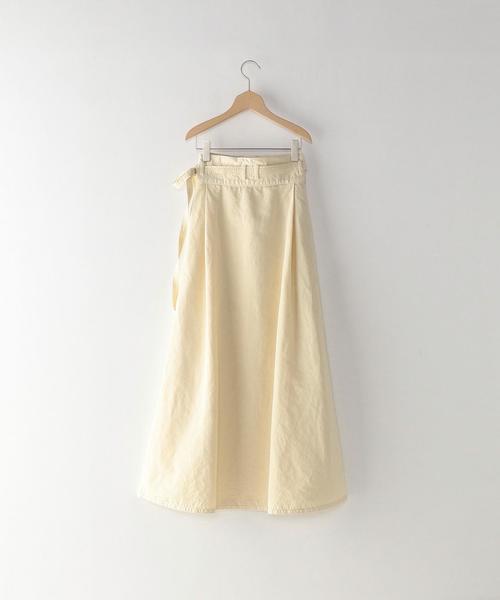 美品 Steven Alan ミリタリー コットンリネン ラップスカート 美品 Steven Alan ミリタリー コットンリネン ラップスカート